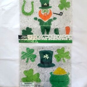Saint Patrick's Day Themed Window Clings- 2 packs
